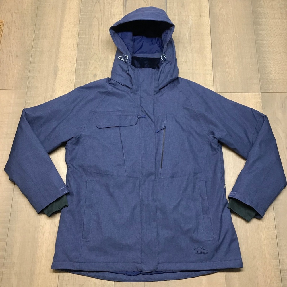L.L. Bean Jacket Womens Size XL Blue Carrabassett Ski Snow Winter Waterproof